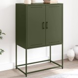 VidaXL Dulap &icirc;nalt, verde măsliniu, 68,5x38,5x107 cm, oțel