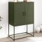 Gossi dulap tv, verde masliniu, 68x39x60,5 cm, otel