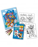 Cumpara ieftin Set de colorat Paw Patrol, 6 Piese, 2 Planse, +3 ani