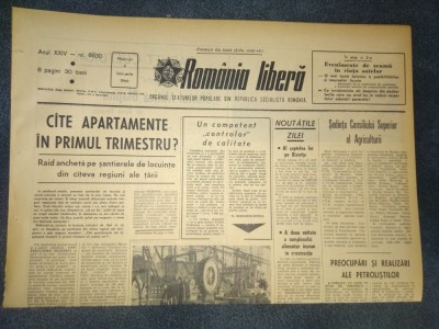 ZIARUL ROMANIA LIBERA 9 FEBRUARIE 1966 foto