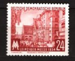 GERMANIA (DDR) 1954 &ndash; ARHITECTURA. LEIPZIG, TIMBRU NESTAMPILAT, F123