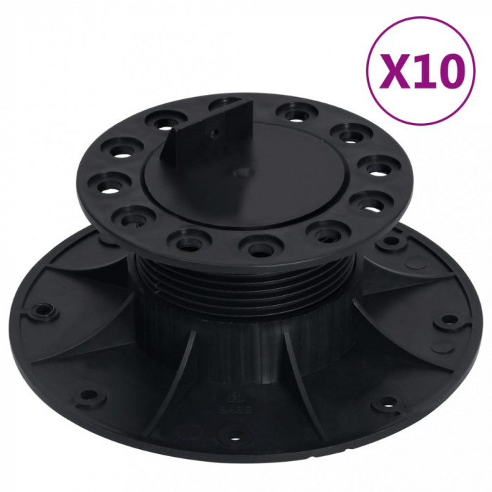 Gossi picioare pentru podea reglabile, 10 buc., 60-88 mm