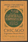 1925 SUA - Vigneta Conventia Asociației internaționale a Tipografilor, vinieta