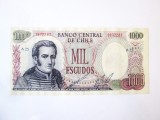 Chile 1000 Escudos 1967-1976 aUNC bancnota din imagini la cel mai mic pret