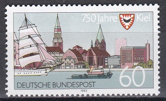 Germania 1992 - Kiel - 750 de ani de existenta, MNH