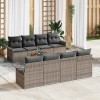 VidaXL Set de canapele pentru grădină Manual 7 pcs Gri 55 x 55 x 37 cm 3355969