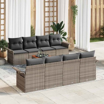 vidaXL Set de canapele pentru grădină Manual 7 pcs Gri 55 x 55 x 37 cm 3355969 foto