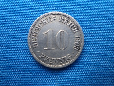 10 PFENNIG DEUTCHES REICH / A -1903 foto