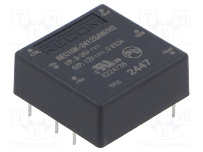 Convertor DC/DC RECOM 10W 9-36V intrare 12V ieșire foto
