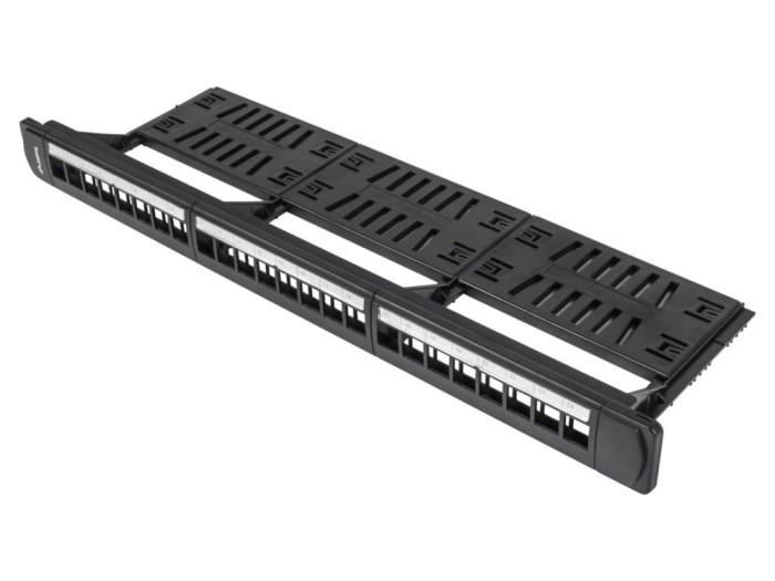 Patch Panel LANBERG Negru 24 Porturi Rack 19"