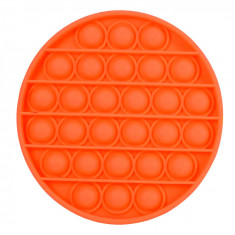 Jucarie antistres IdeallStore®, Pop it Madness, silicon, 13 cm, portocaliu