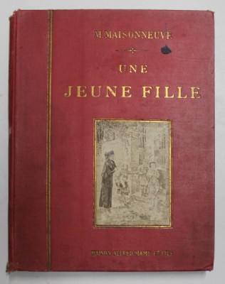 UNE JEUNEE FILLE par M. MAISONNEUVE , INCEPUT DE SECOL XX foto