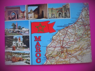 HOPCT 6724 HARTA-ASPECTE DIN -MAROC -AFRICA-NECIRCULATA foto