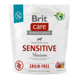 Brit Care Sensitive, XS-XL, V&acirc;nat, hrană uscată fără cereale c&acirc;ini, sistem digestiv, 1kg