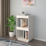 Cumpara ieftin Bibliotecă, alb, 40x30x71 cm, lemn masiv de pin
