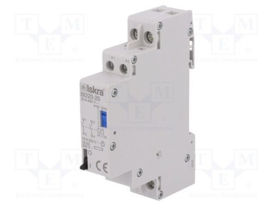 Releu ISKRA bistabil de impulsuri NO x2 BI 20A foto