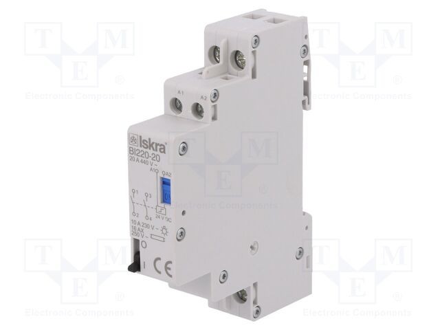Releu ISKRA bistabil de impulsuri NO x2 BI 20A