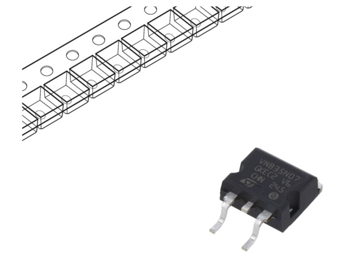 Power Switch Low-Side 25A 55V D2PAK