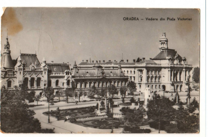 CPI B 10853 CARTE POSTALA - ORADEA. VEDERE DIN PIATA VICTORIEI, RPR