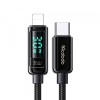 Cablu Date si Incarcare USB-C - Lightning McDodo CA-8810 Display, 36W, 1.2m, Negru, Apple