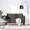 VidaXL Canapea lovesea gri &icirc;nchis 110 cm piele artificială 4100542
