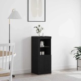 Dulap cu lumini LED, stejar negru, 41x37x100 cm