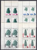 ROMANIA 1998 LP 1456 SPECII FORESTIERE SUPRATIPAR BLOCURI DE 4 TIMBRE MNH