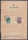 ROMANIA 1934 LP 109 SAPTAMANA FRUCTELOR SERIE/TELEGRAMA STAMPILA SPECIALA