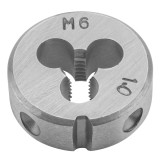 Filiera M6 Topex 25 x 9 mm pentru filet exterior din otel tungsten