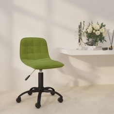 Scaun de bucătărie pivotant, verde deschis, catifea foto