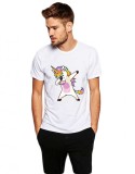 Tricou barbati alb - Cool Unicorn - M, THEICONIC