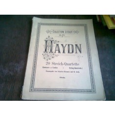 HAYDN 20 STREICH QUARTETTE. VIOLA (PARTITURI)