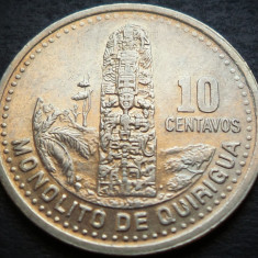 Moneda exotica 10 CENTAVOS - GUATEMALA, anul 2000 * cod 4780 = A.UNC LUCIU