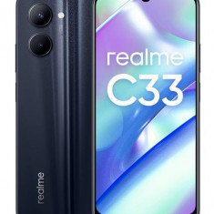 Telefon Mobil Realme C33, Procesor Unisoc Tiger T612 Octa-Core, IPS LCD capacitive touchscreen 6.5inch, 4GB RAM, 64GB Flash, Camera Duala 50+0.3MP, Wi