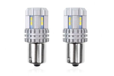 Bec pozitie ciresa auto tip LED UltraBright Canbus R5W, 12V-24V; BA15s, 12 LED SMD 3020, 2 buc. AutoDrive ProParts foto