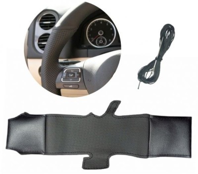 Capacul volanului pentru VW PASSAT B7 Amarok Polo Eco Piele 2011-2014 Pentru cusut foto