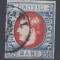 ROMANIA 1869 LP 29 b REGELE CAROL I CU FAVORITI VALOAREA 50 BANI STAMPILAT