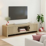 Comoda TV Lukkodso 150x40x40 cm, aspect stejar, [en.casa]