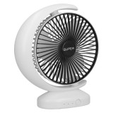 Cumpara ieftin Ventilator de birou, portabil cu alimentare USB, functionare silentioasa, ajustare flexibila, cu 3 viteze, din ABS, alb