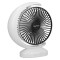 Ventilator de birou, portabil cu alimentare USB, functionare silentioasa, ajustare flexibila, cu 3 viteze, din ABS, alb