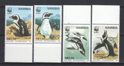 Namibia 1997 - Fauna WWF - PINGUINI - MNH foto