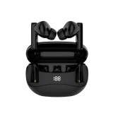 Casti wireless ZYTEQ&reg;️ Bluetooth 5.3, TWS in-ear, ANC, microfon, touch, afisaj digital, 30ms, rezistente la apa, universale, confortabile, negre, Casti In Ear, Active Noise Cancelling