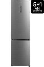Combina frigorifica Tesla RC3800FMX, Clasa E, 378 L, Total No Frost, Display LED, H 201 cm (Inox) foto