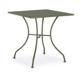 Cumpara ieftin Masa din fier verde Kelsie 70 cm x 70 cm x 71 h
