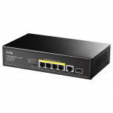 Switch 5 porturi, PoE Gigabit, 1 port Uplink SFP, GS1005PTS1 Cudy