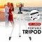 Trepied fotografic din aluminiu, compact, cu suport mobil 3D + Telecomanda Bluetooth
