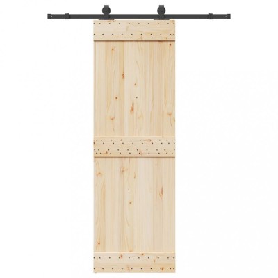 vidaXL Set feronerie pentru uși glisante, negru, 152,5 cm, oțel 4009718 foto