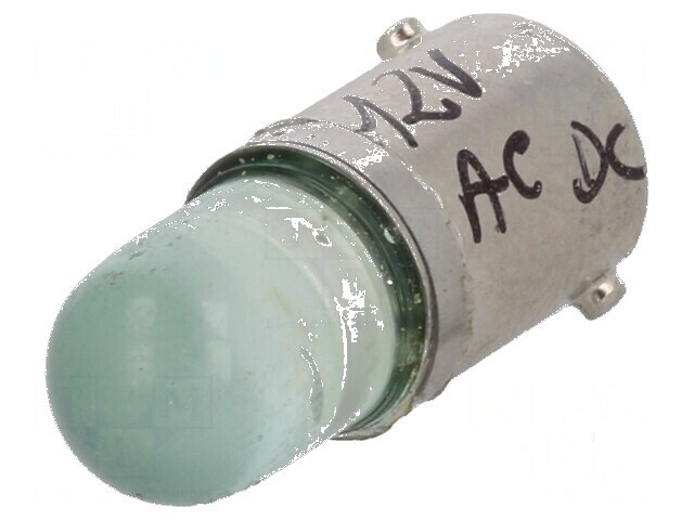 Lampă LED verde BA9S 12V 12VAC