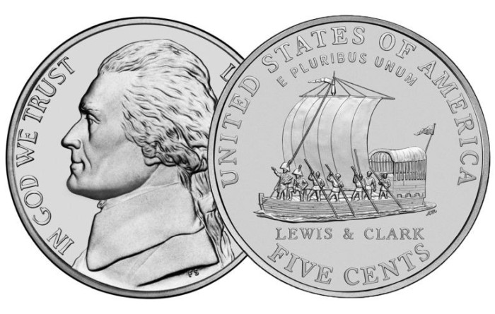 USA 5 cent 2004 UNC Lewis &amp; Clark