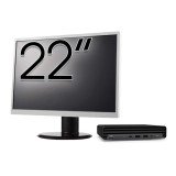 Pachet Calculator Second Hand HP ProDesk 400 G6 Mini, Intel Core i5-10500T 2.30 - 3.80GHz, 8GB DDR4, 256GB SSD + Monitor 22 Inch NewTechnology Media